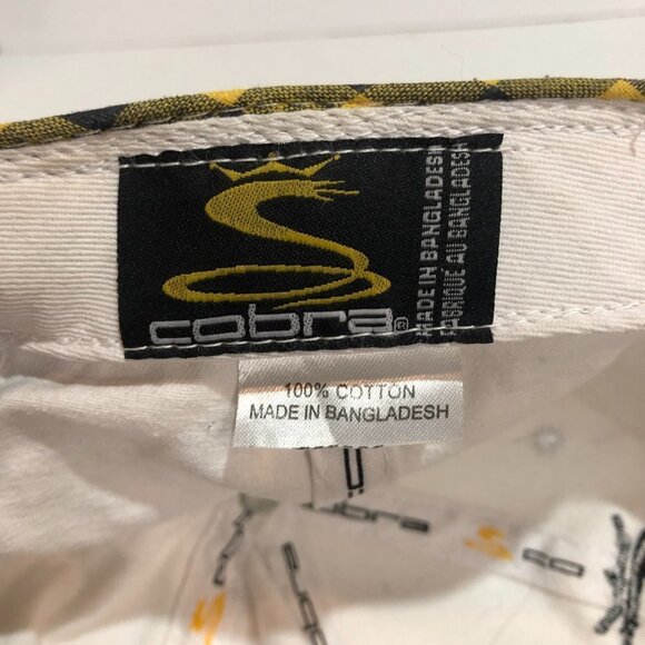 COBRA Golf 2021 Pro Tour White & Black Baseball Hat Adjustable Unisex - Picture 7 of 7